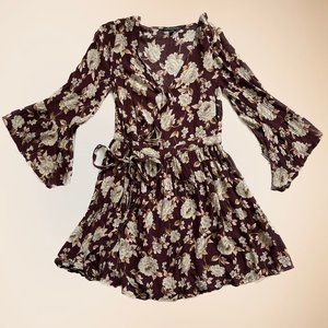 Floral Wrap Dress
